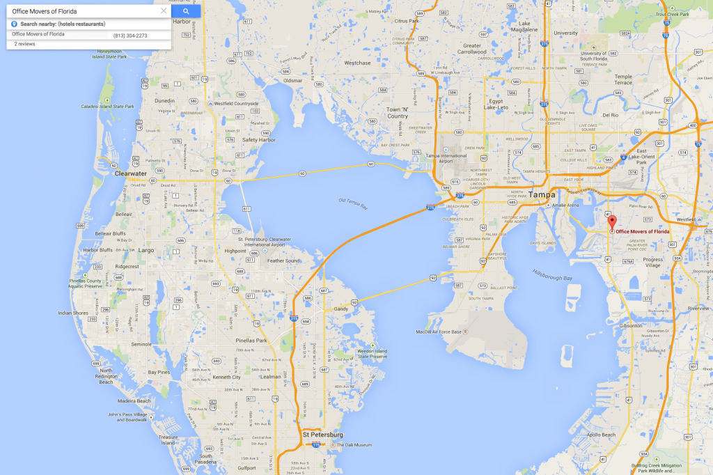 office movers in tampa, our location