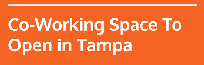 coworking space moving company tampa