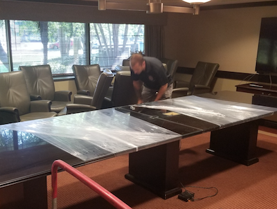 conference table installation