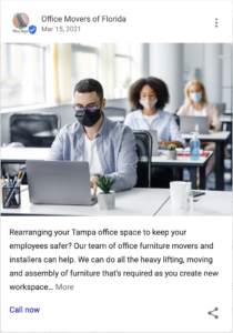 covid safe office moves tampa